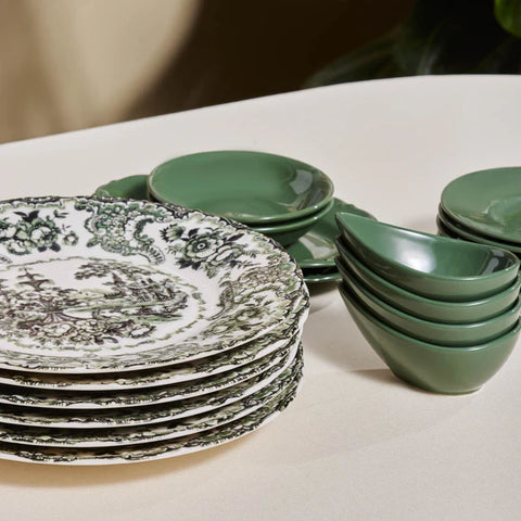 Karaca Forever Bone Vittoria, 26-Piece Breakfast Set for 6 People