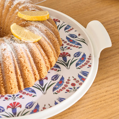 Karaca Ebru Taartstolp met Deksel, 35 cm