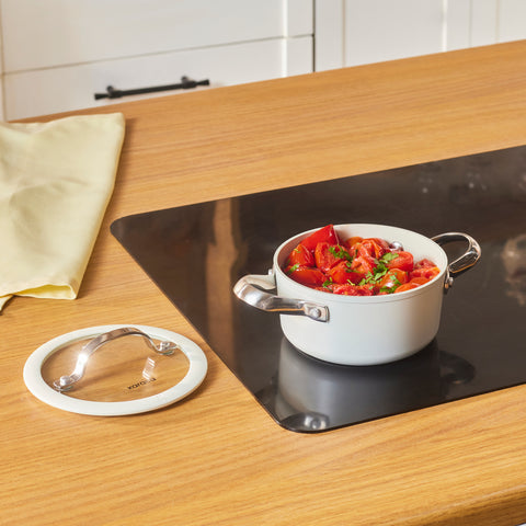 Karaca Swiss Crystal Almond Cream, Keramische Potten, 14cm