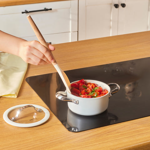 Karaca Swiss Crystal Almond Cream, Keramische Potten, 14cm