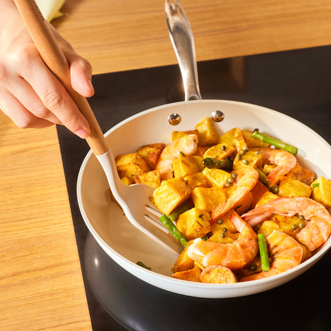 Karaca Swiss Crystal Almond Cream, Keramische Pannen, 26cm