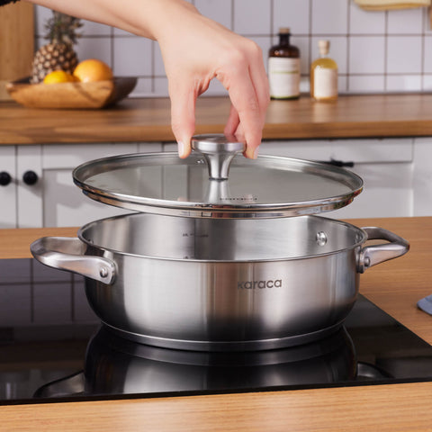 Karaca Elite, Stalen Pot, 24cm, 3L