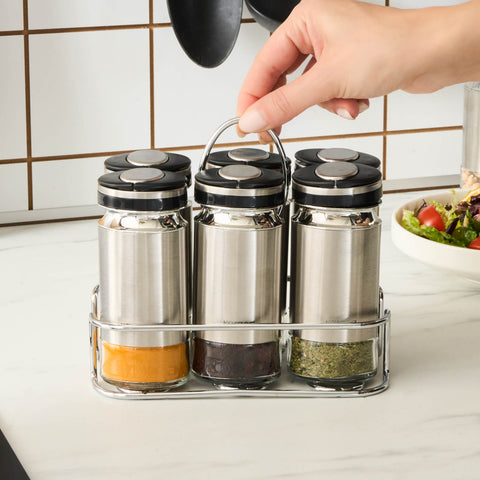 Karaca Stellum, 6-Piece Spice Jar Set, Inox  