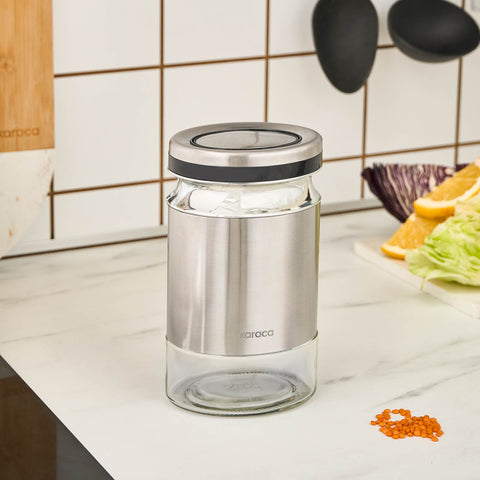 Karaca Stellum, Storage Jar, 750ML, Stainless Steel
 