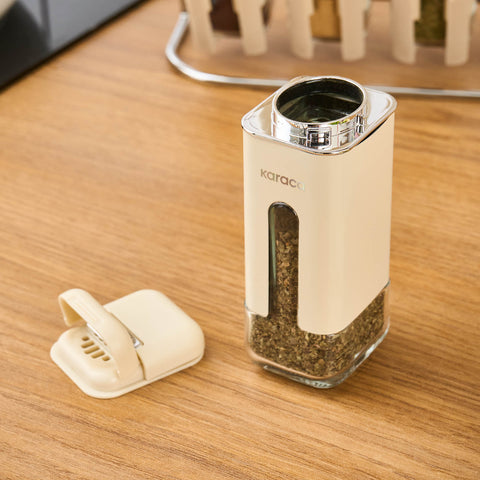 Karaca Luminous, 9-delig kruidenpotjesset, Crème