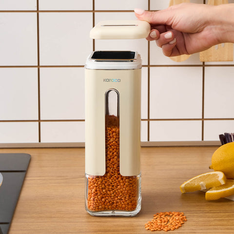 Karaca Luminous, Storage Jar, 1210 ml, Cream  