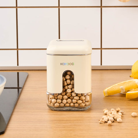 Karaca Luminous, Voorraadpot, 480 ml, Crème