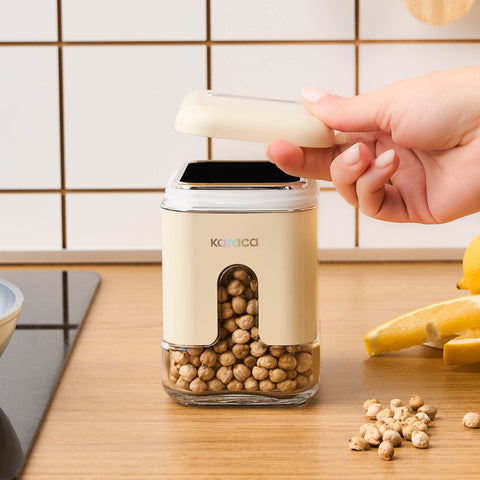 Karaca Luminous, Voorraadpot, 480 ml, Crème