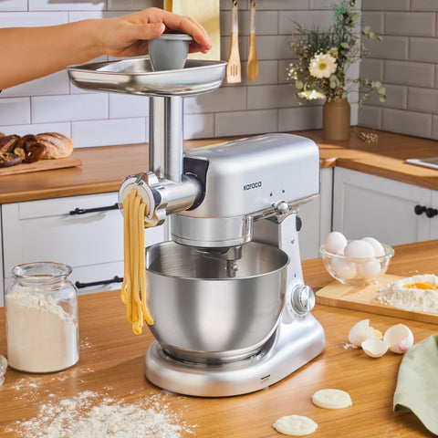 Karaca Multicast Plus Vleesmolen / Worstmaker / Kibbeh Koekjesopzetstuk / Deegkneedmachine Zilver 5L