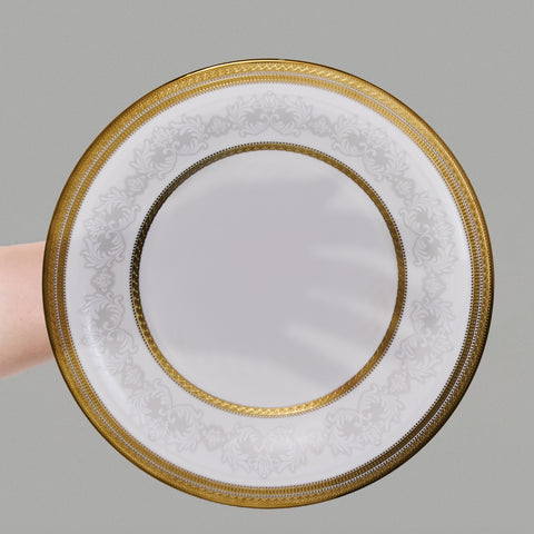 Karaca Royal Bone China Charlotte 55-delige Dinnerset voor 12 Personen, Goud