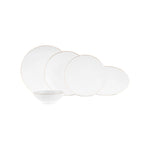 Karaca Fine Pearl Extra Chanak 55-Piece 12-Person Dinner Set Gold

