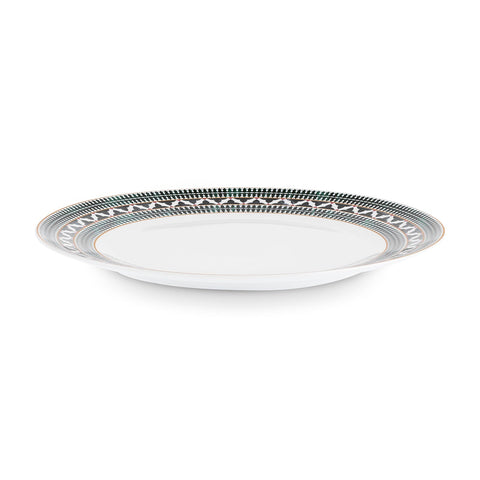 Karaca Cordoba 24-Piece Dinnerware Set for 6 Persons, New Bone, White
 