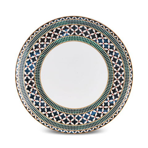 Karaca Cordoba 24-Piece Dinnerware Set for 6 Persons, New Bone, White
 