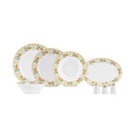 Karaca Forever Bone Britrose 53-delige Dinnerset voor 12 Personen