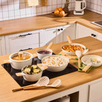 Karaca Swiss Crystal Almond Cream 12 pcs Cookware Set