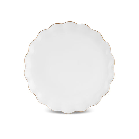 Karaca Fine Pearl Extra Shell 55-Piece 12-Person Dinner Set Gold