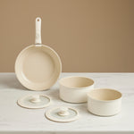 Karaca Comfort 6 Piece Ceramic Cookware Set With Detachable Handle