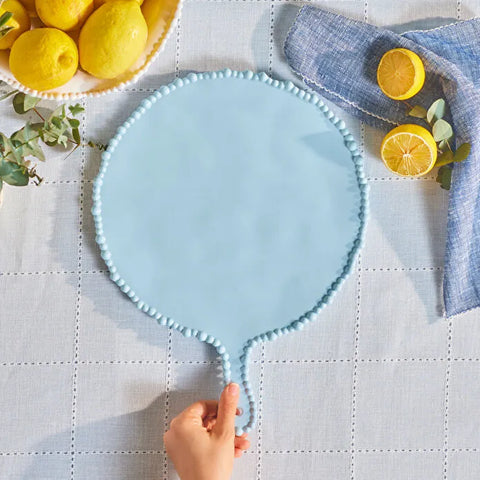 Karaca Perla Ronde Melamine Kaasplaat, 42 cm, Blauw