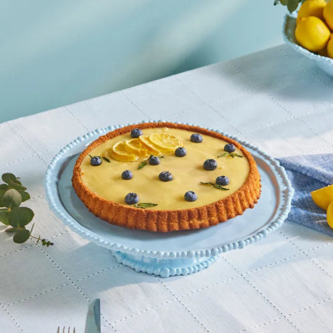 Karaca Perla Melamine Taartstandaard, 36 cm, Blauw