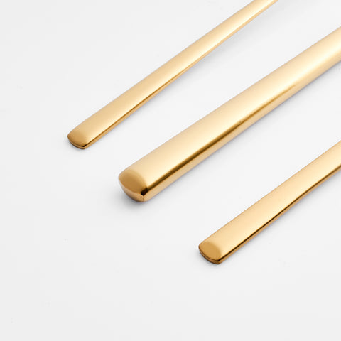 Karaca Tivoli Matte Gold 30-Piece Cutlery Set for 6 People