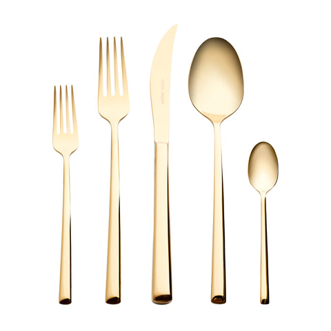 Karaca Tivoli Glanzend Goud 30-delige Bestekset voor 6 Personen