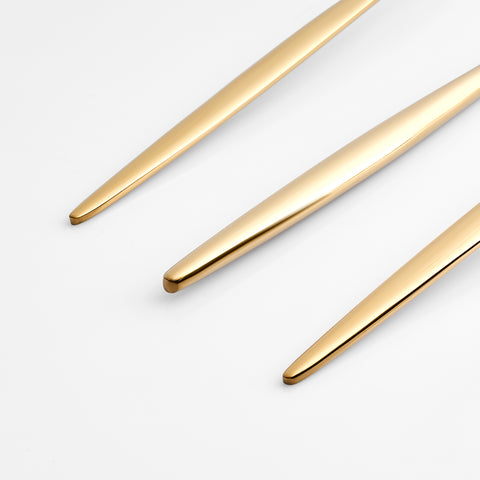 Karaca Lizbon 30-Piece Cutlery Set for 6 People – Gold