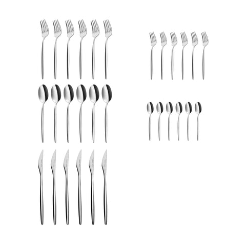 Karaca Lizbon 30-Piece Cutlery Set for 6 People