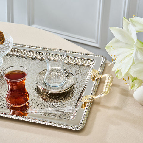 Karaca Deniz 19-Piece Tea Set for 6 People