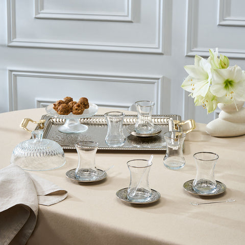 Karaca Deniz 19-Piece Tea Set for 6 People