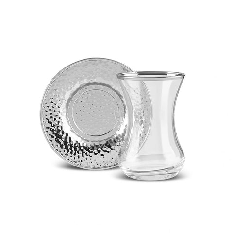 Karaca Ada 18-delige Theeset voor 6 Personen Platina