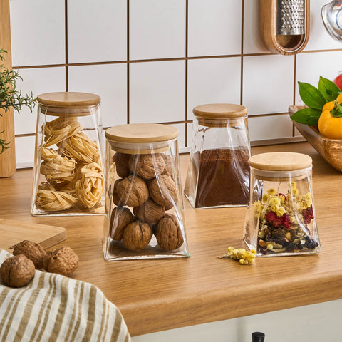 Karaca Prism, 4-delige set voorraadbussen