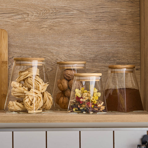 Karaca Prism, 4-piece storage jar set  