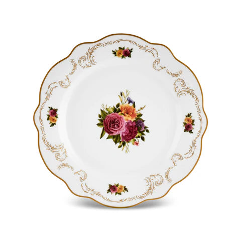 Karaca Forever Bone Antique Gold 26-Piece Breakfast Set