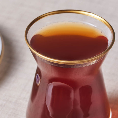 Karaca Bursa Turkish Tea Glass Set, 12-Piece, Navy Blue