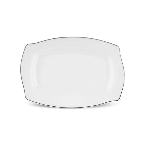 Karaca Square Bone Eterno 53-delige 12-persoons Serviesset Platina