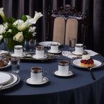 Karaca Royal Bone Kate Koffiekopjesset voor 6 Personen, 90 ml