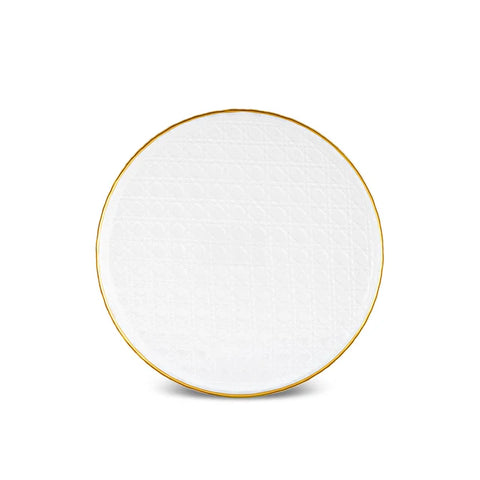 Karaca Rattan 7-Piece Serveware Set for 6 People, Gold
 