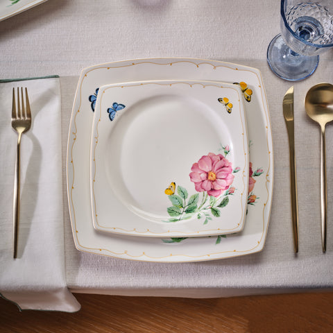 Karaca Square Bone Velora 53-delige Dinnerset voor 12 personen