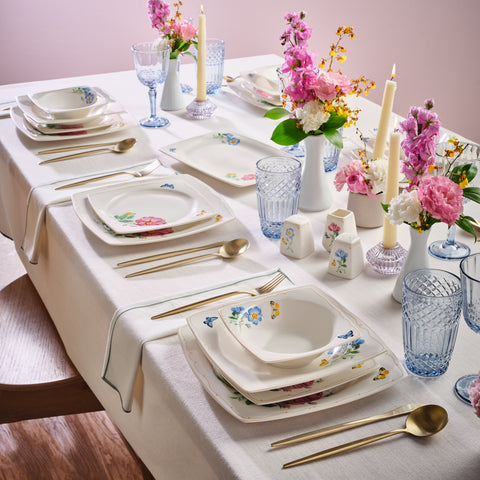 Karaca Square Bone Velora 53-delige Dinnerset voor 12 personen