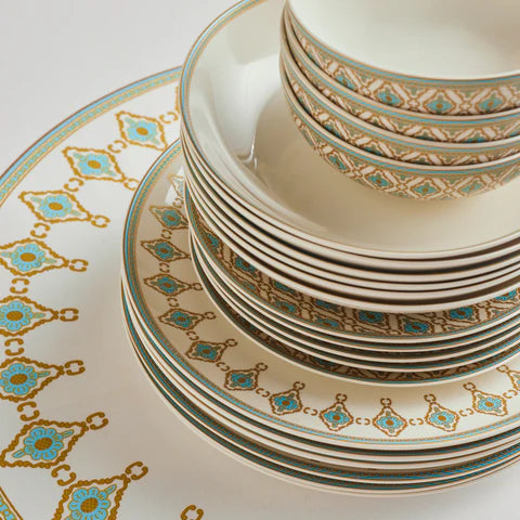 Karaca Forever Bone Dorothy, 53-Delig Dinerservies Voor 12 Personen