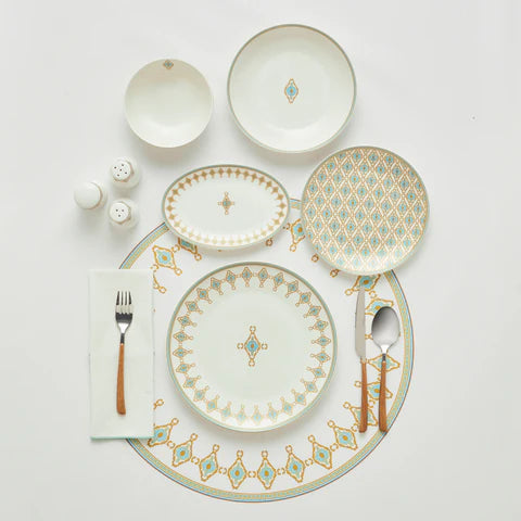 Karaca Forever Bone Dorothy, 53-Delig Dinerservies Voor 12 Personen