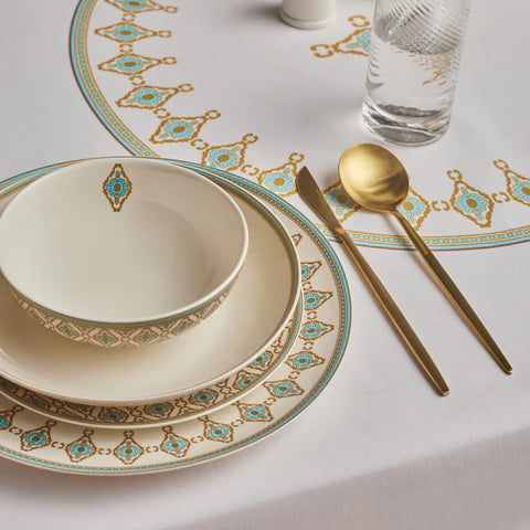 Karaca Forever Bone Dorothy, 53-Delig Dinerservies Voor 12 Personen