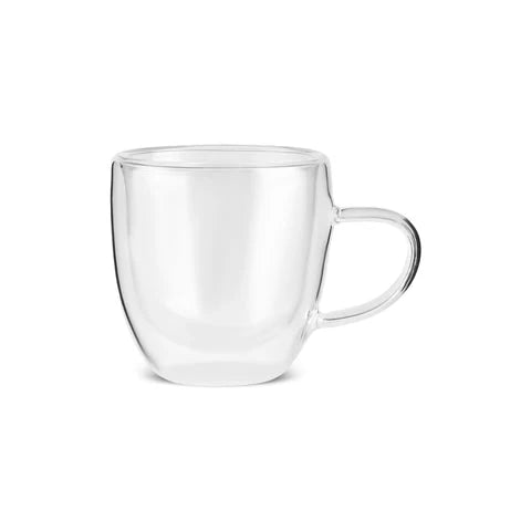 Karaca Olivier 6-Piece Double-Walled Espresso And Turkish Coffee Cup Set For 6 Persons, 80 Ml, Clear