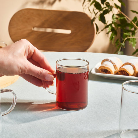 Karaca Guido 6-Piece Tea Cup Set for 6 People, 200 ml, Transparent