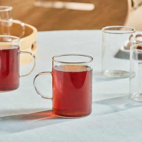 Karaca Guido 6-Piece Tea Cup Set for 6 People, 200 ml, Transparent