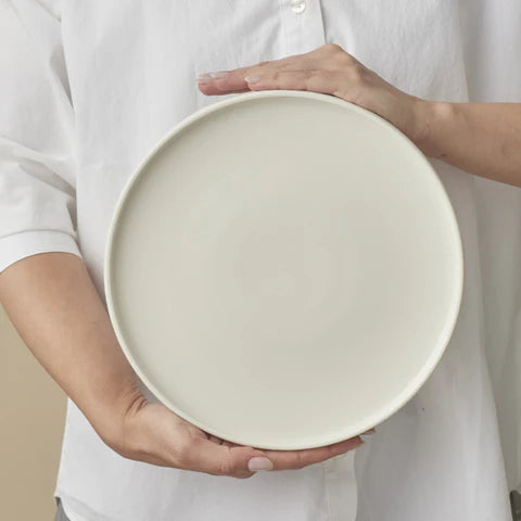 Karaca Salvare Diamond 18-Delig Bone China Serviesset Voor 6 Personen, Wit