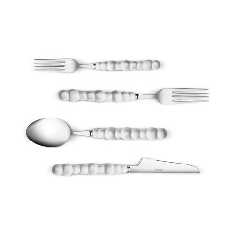 Karaca Pearl 24-Piece Cutlery Set For 6 Persons, Silver