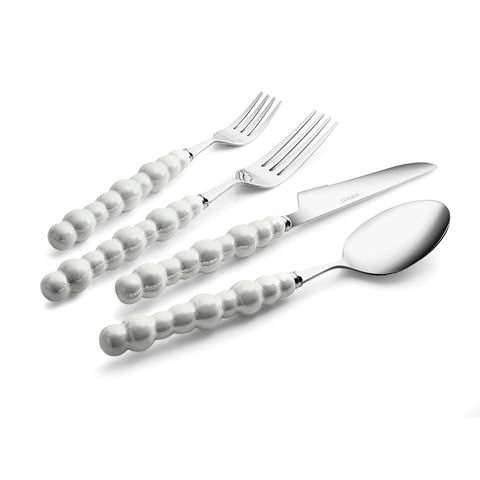 Karaca Pearl 24-Piece Cutlery Set For 6 Persons, Silver