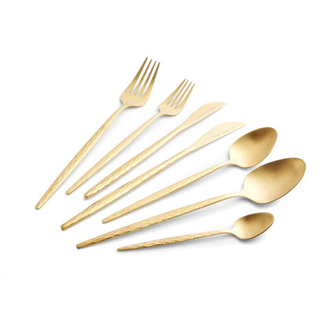 Karaca Callisto Bestekset voor 12 personen, 84-delig, Goud