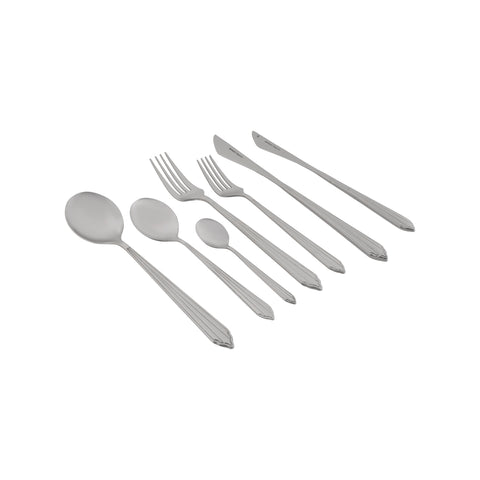 Karaca Rebellion 84-delige roestvrijstalen bestekset voor 12 personen, Zilver